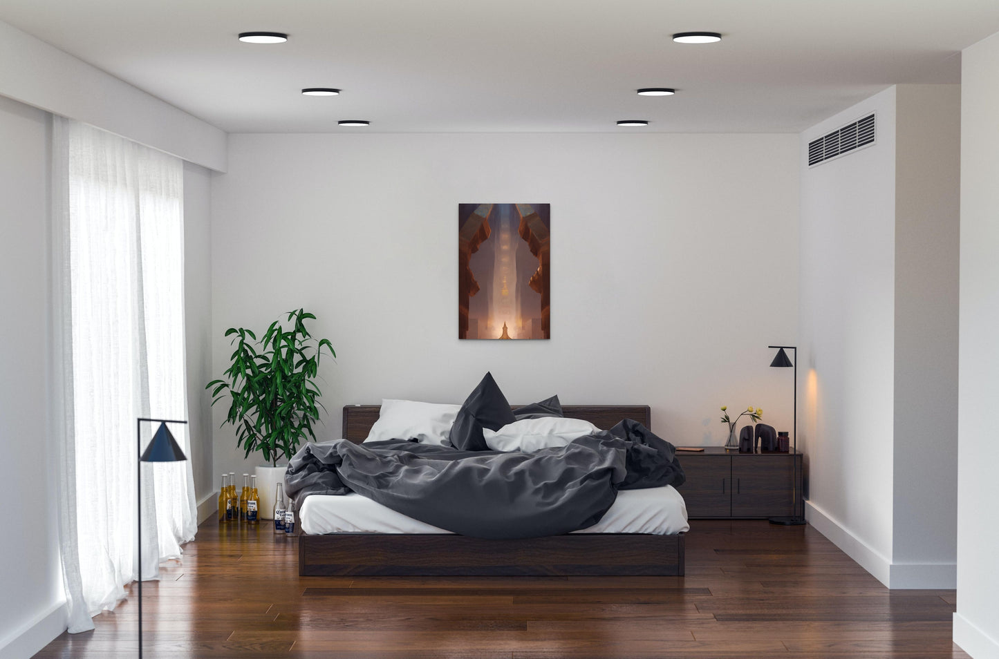 TEMPLE OF FORGIVENESS, African Portrait Canvas Wall Art.