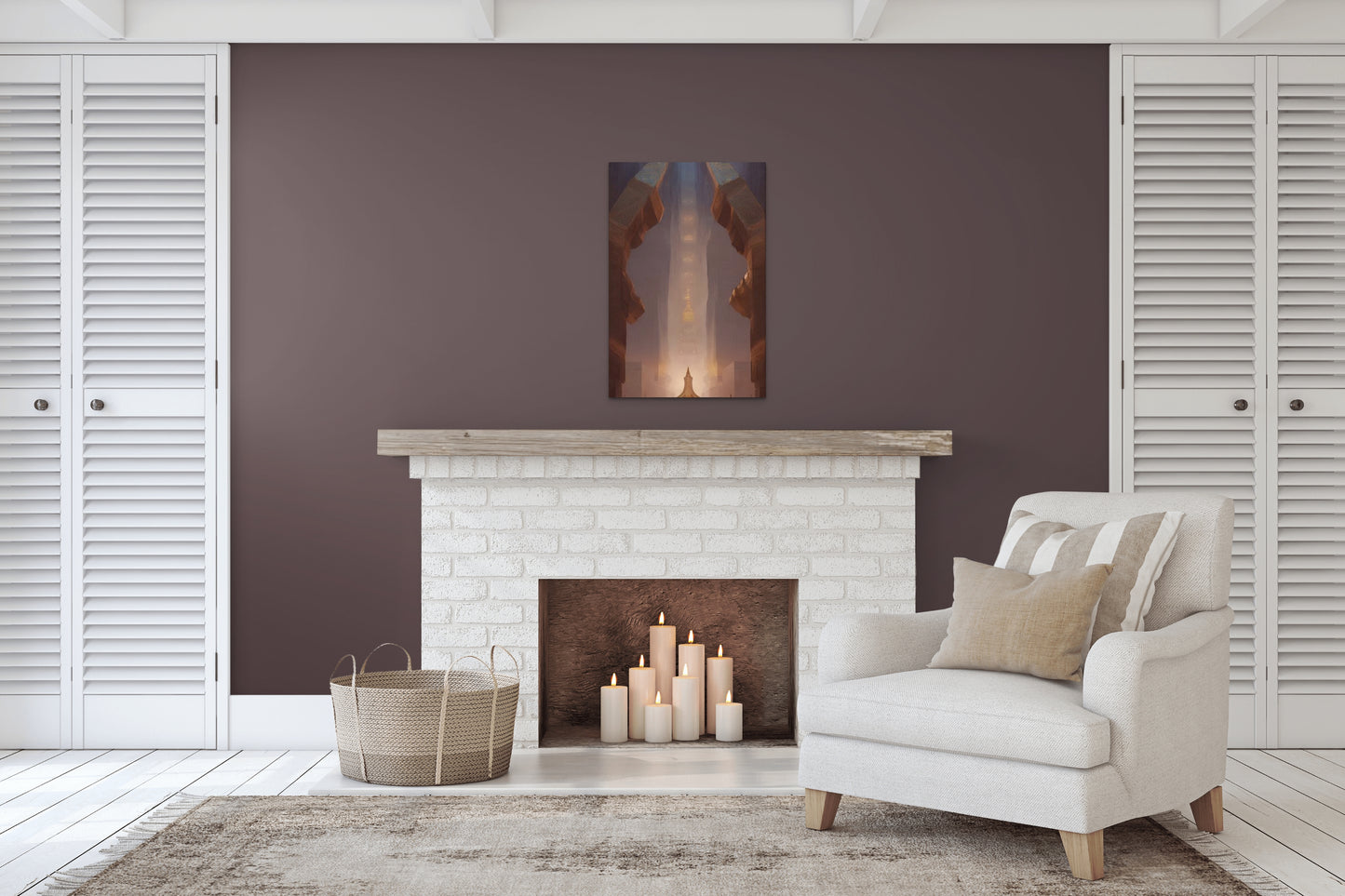 TEMPLE OF FORGIVENESS, African Portrait Canvas Wall Art.