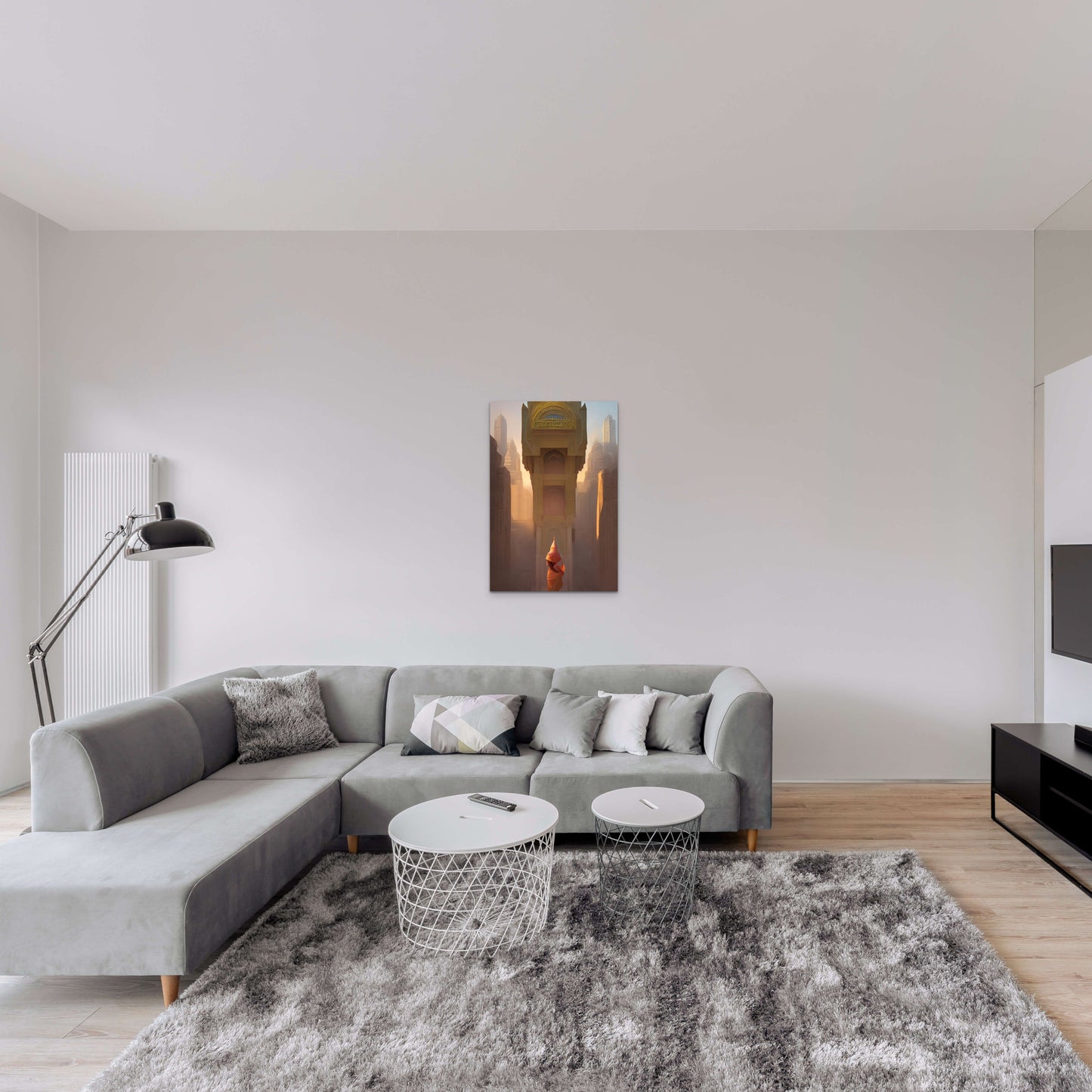 TEMPLE OF INSIGHT, African Portrait Canvas Wall Art.