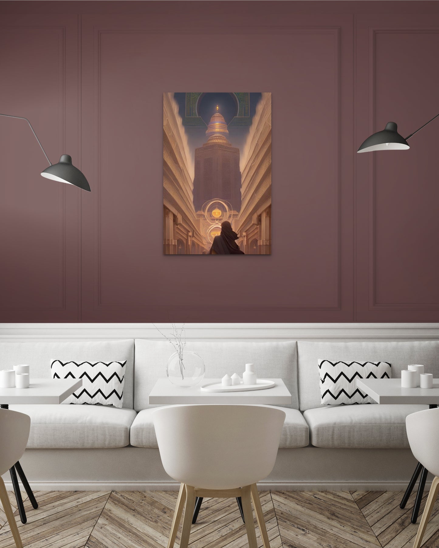 TEMPLE OF PEACE, African Portrait Canvas Wall Art.