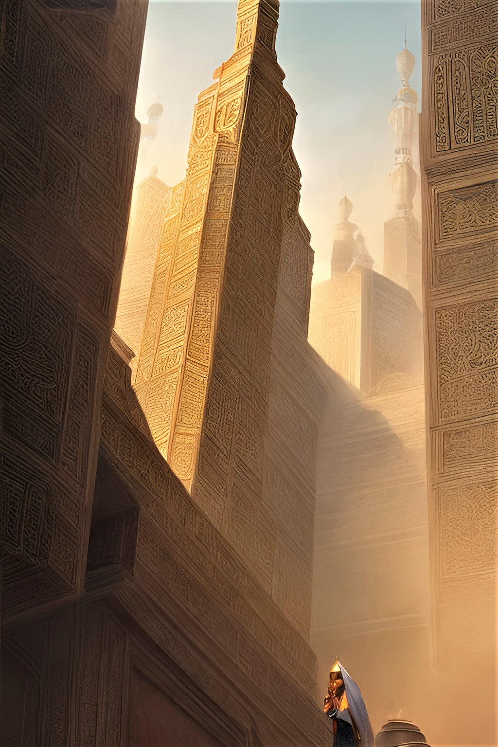 TEMPLE OF TEMPERMENT, African Portrait Canvas Wall Art.