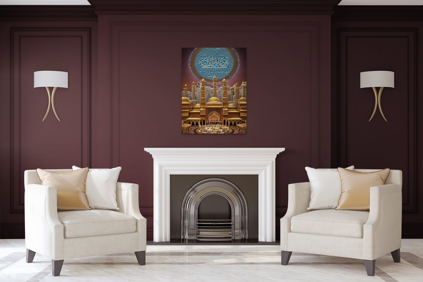 TEMPLE OF TIME, African Wall Art, Canvas, African Portrait Canvas Wall Art.