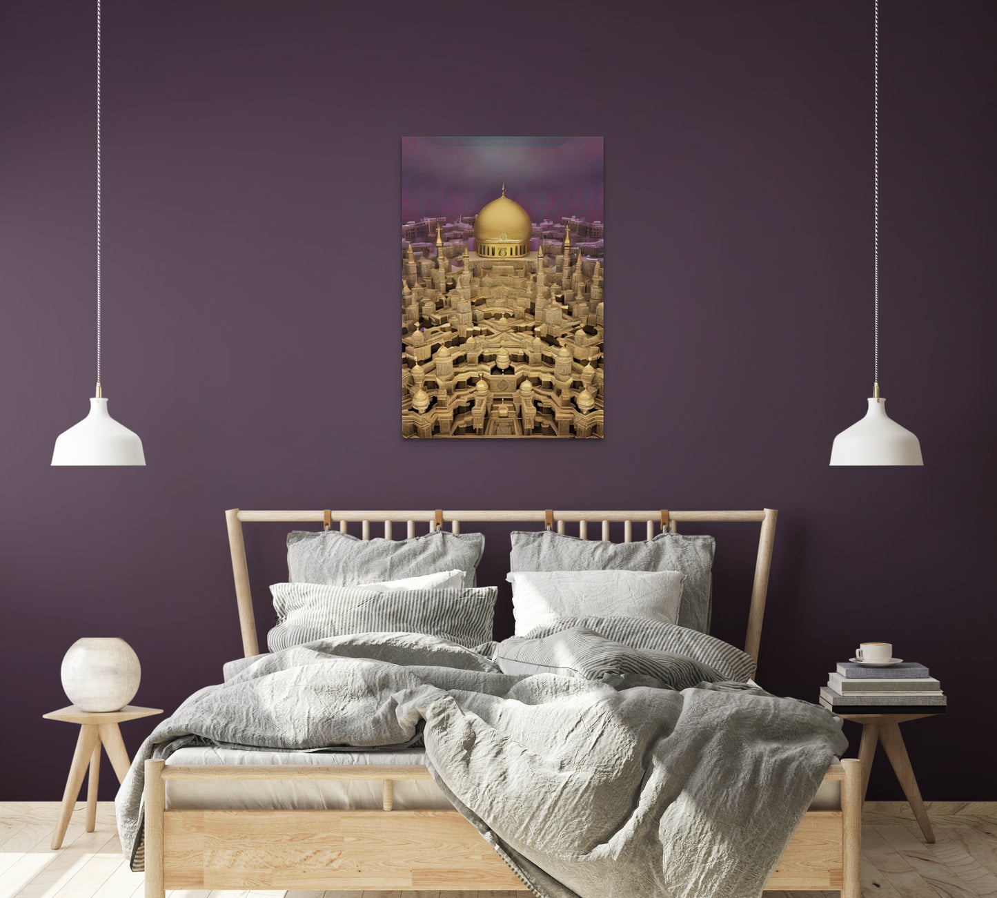 TEMPLE OF TOGETHERNESS, African Portrait Canvas Wall Art.