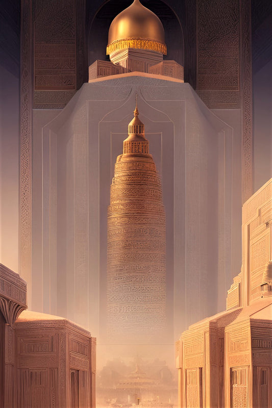 TEMPLE OF TRUTH, African Portrait Canvas Wall Art.