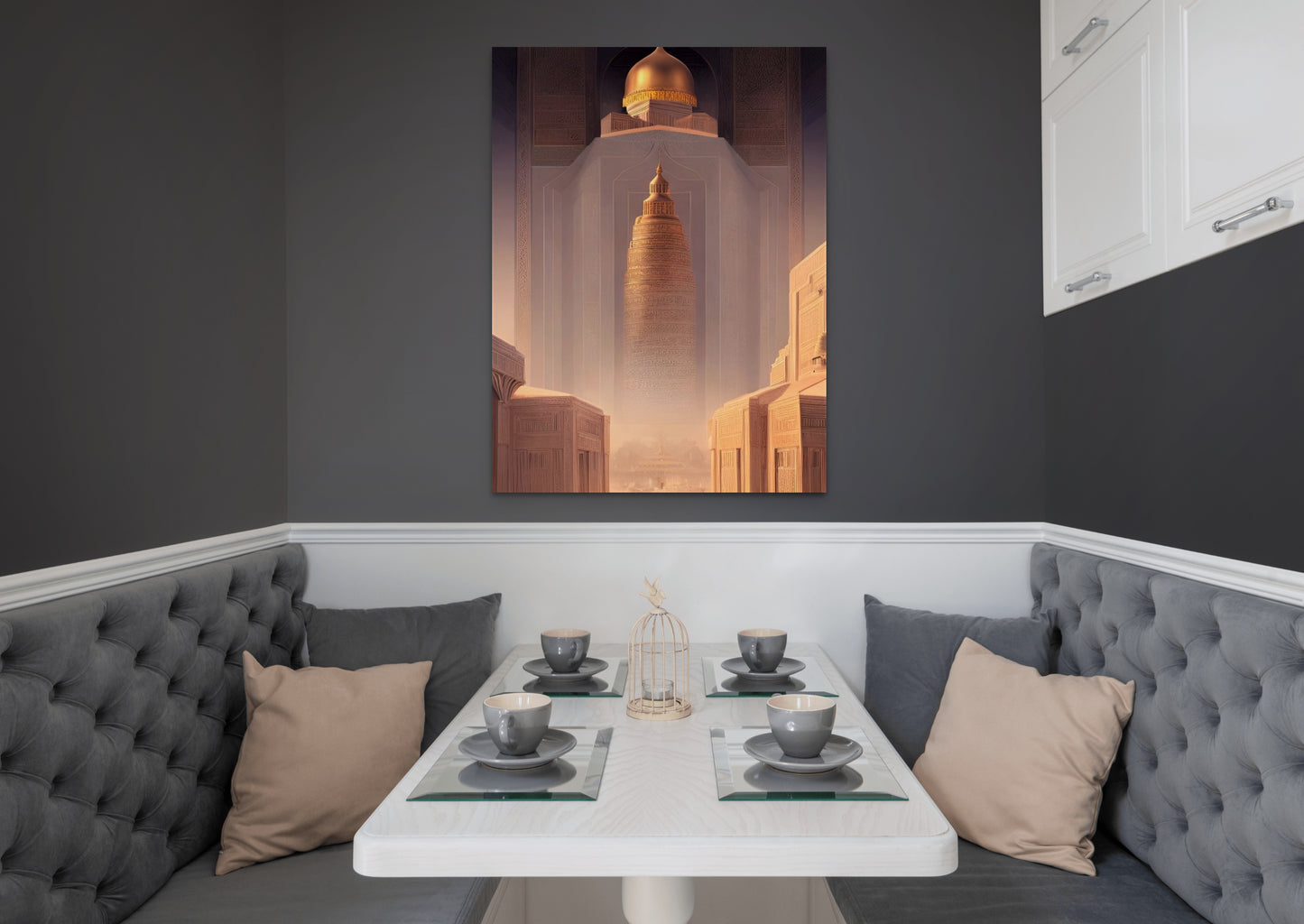 TEMPLE OF TRUTH, African Portrait Canvas Wall Art.
