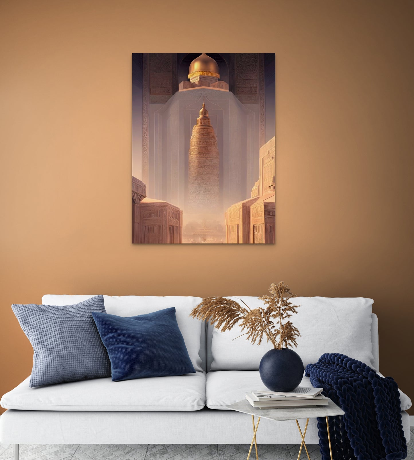 TEMPLE OF TRUTH, African Portrait Canvas Wall Art.