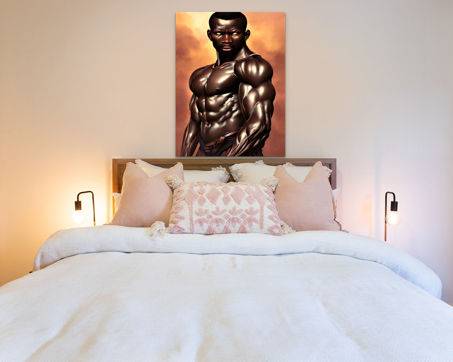WARRIOR CYON, African Portrait Canvas Wall Art.