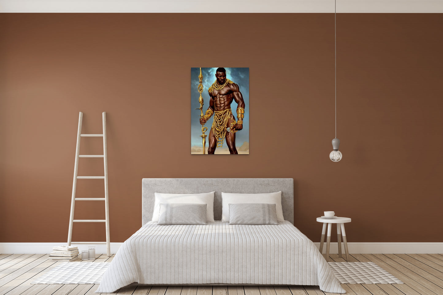 WARRIOR DUNDUMEA, African Portrait Canvas Wall Art.