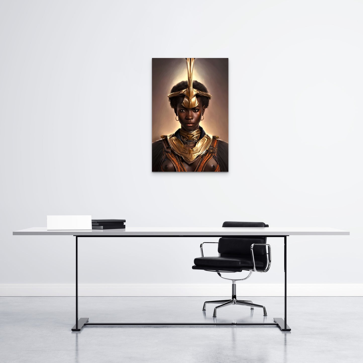 WARRIOR GWYNJARA, African Portrait Canvas Wall Art.