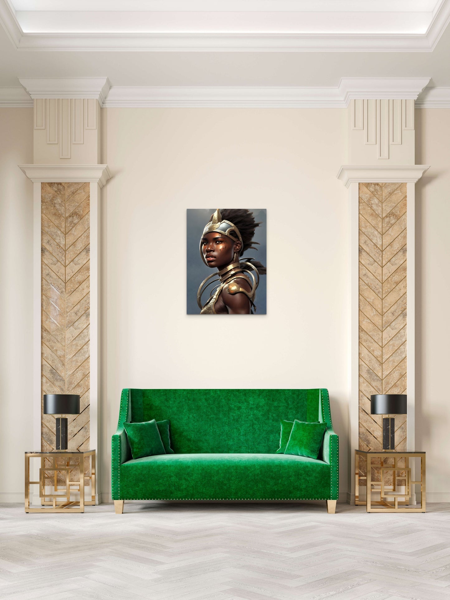 WARRIOR JUANEDRIN, African Portrait Canvas Wall Art.