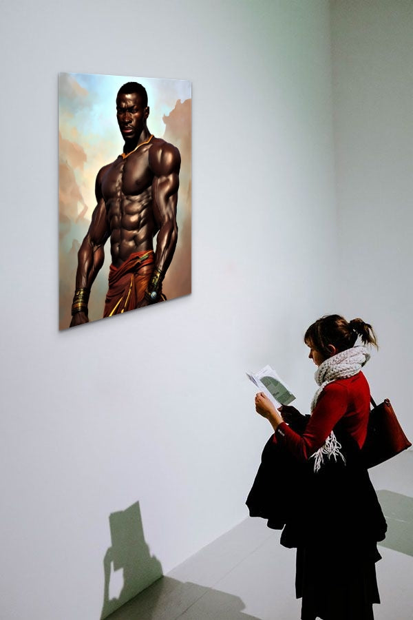 WARRIOR LURDONDEE, African Portrait Canvas Wall Art.