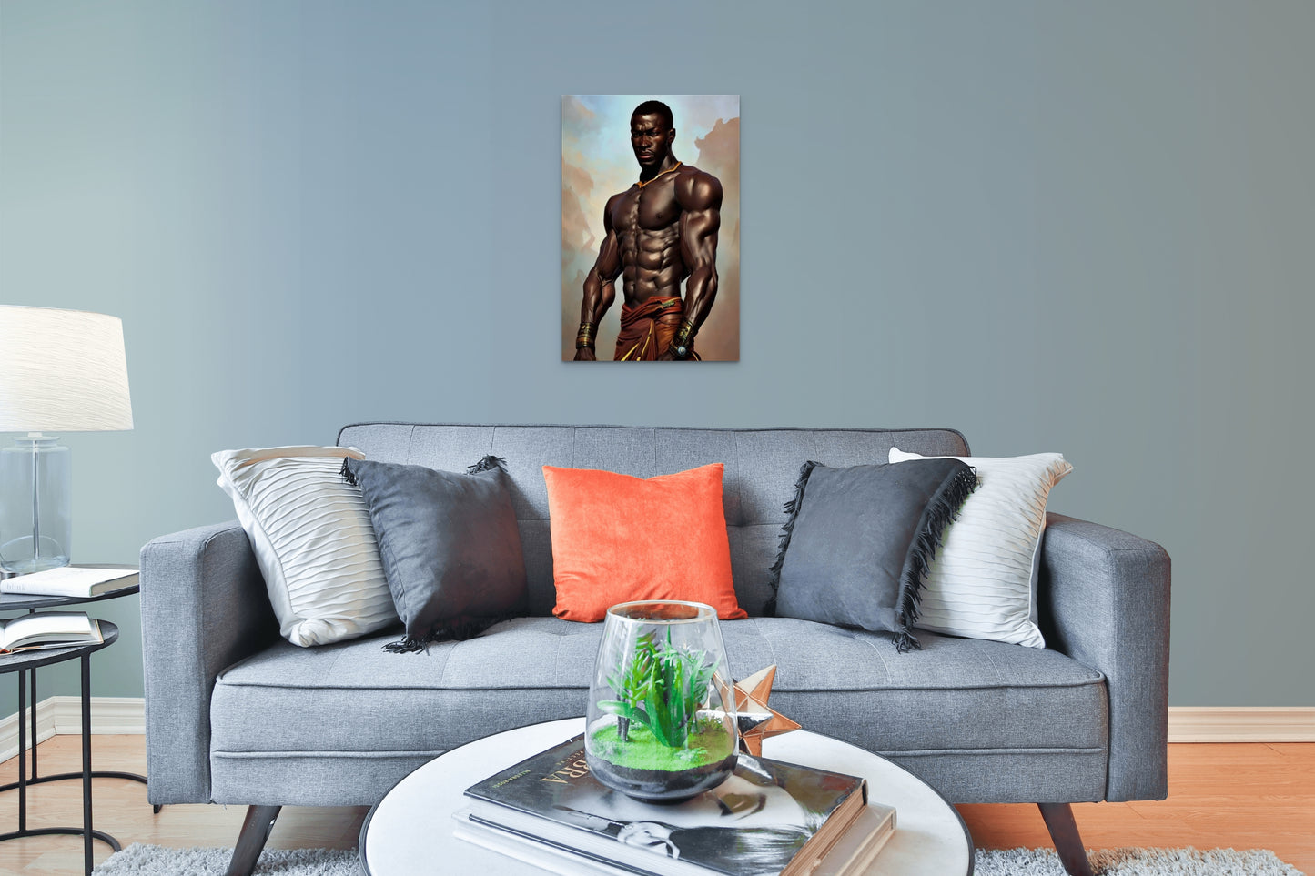WARRIOR LURDONDEE, African Portrait Canvas Wall Art.