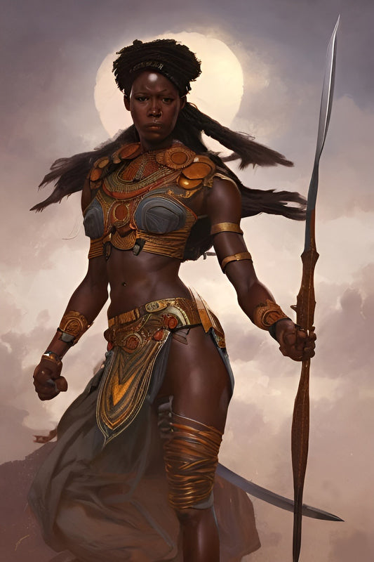WARRIOR SOVONDA, African Portrait Canvas Wall Art.