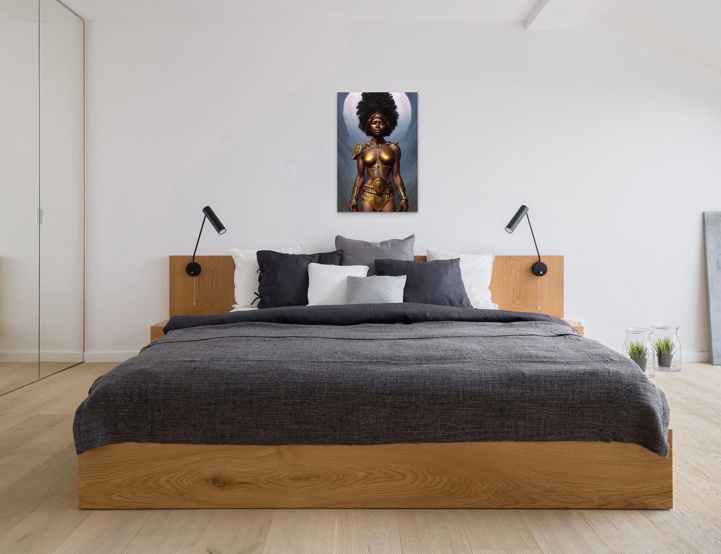 WARRIOR SUMONDA, African Portrait Canvas Wall Art.