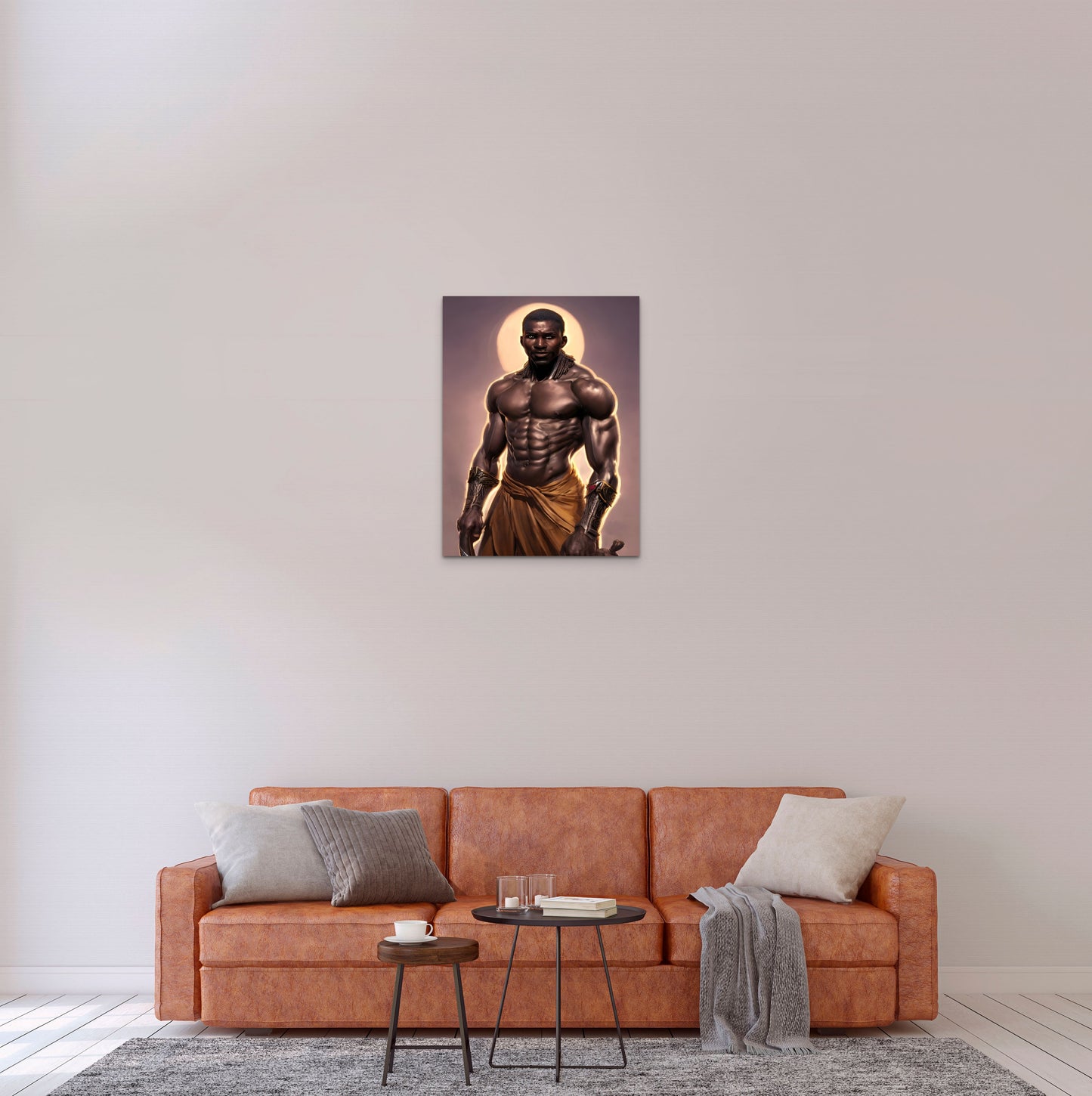 WARRIOR ZEAMENYO, African Portrait Canvas Wall Art.