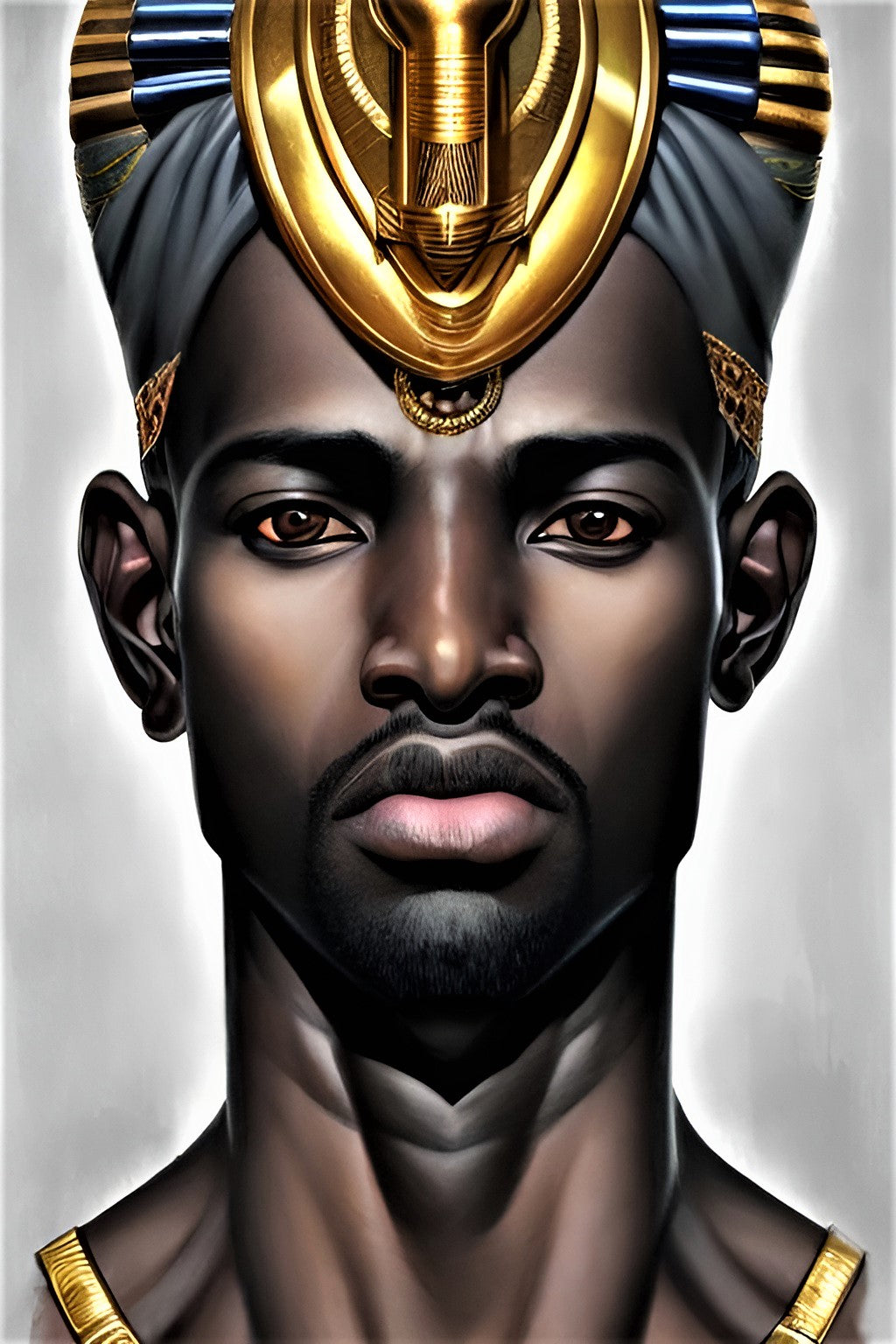 PHAROAH EVERSO, African Portrait Canvas Wall Art.