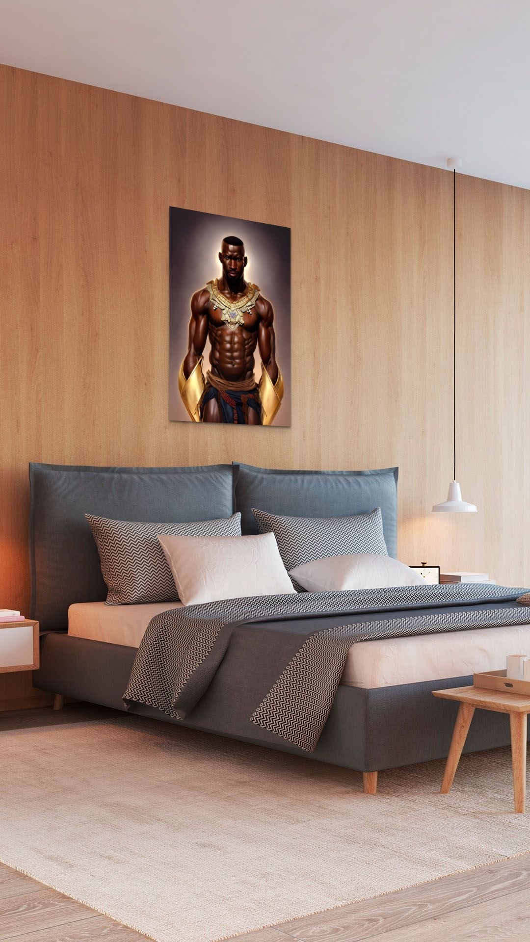 WARRIOR BELMORE, African Portrait Canvas Wall Art.