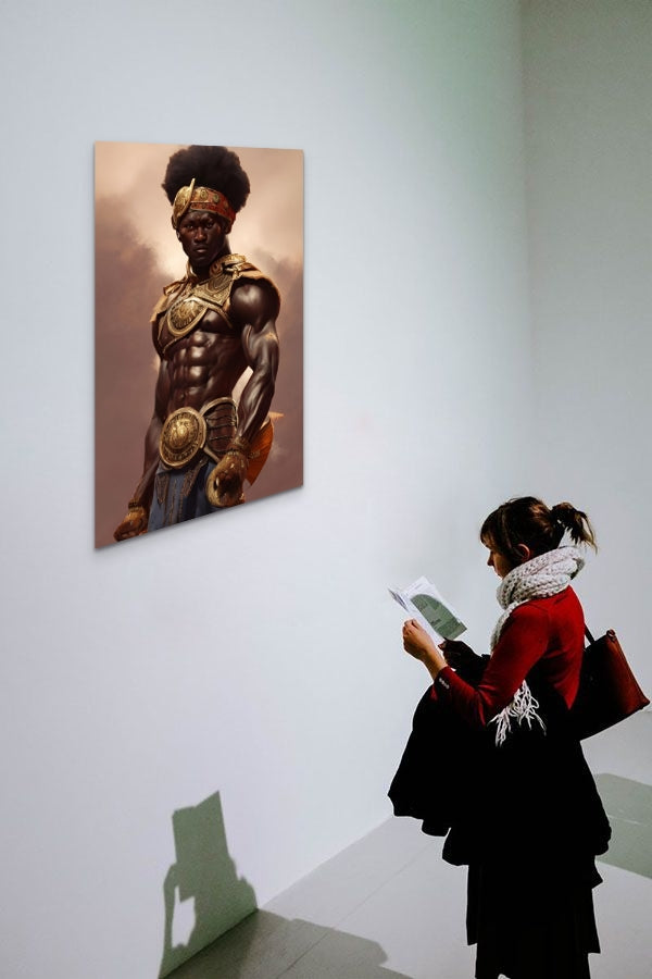 WARRIOR WACHNEW, African Portrait Canvas Wall Art.