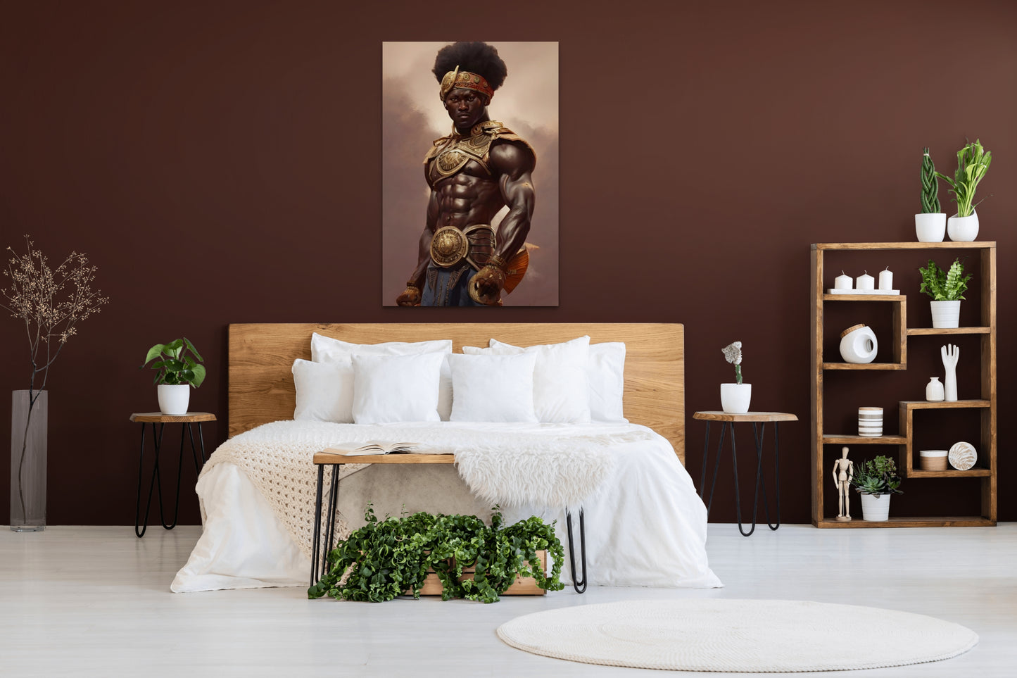 WARRIOR WACHNEW, African Portrait Canvas Wall Art.