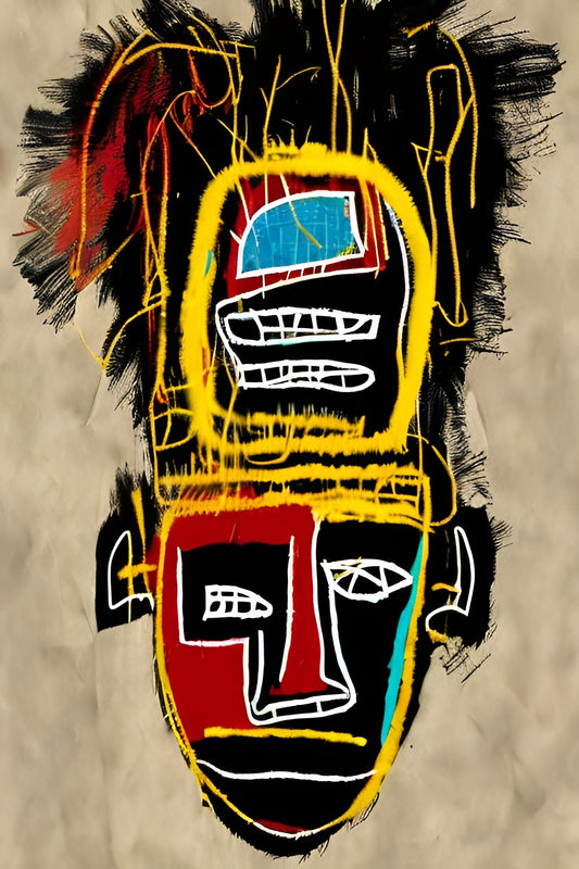 THEORETICAL THOUGHTS, African Portrait Canvas Wall Art.