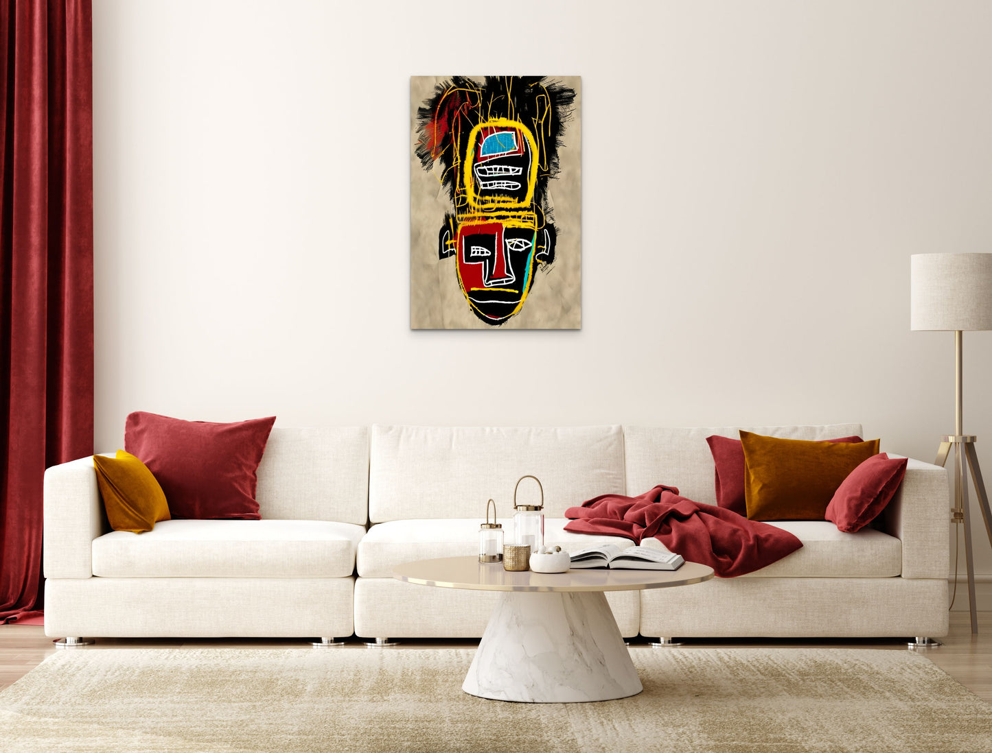 THEORETICAL THOUGHTS, African Portrait Canvas Wall Art.