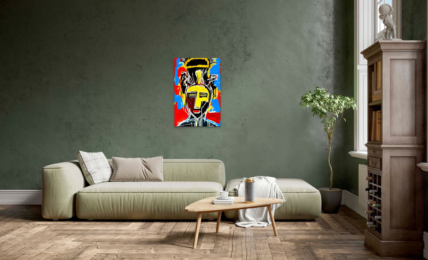 NOTEWORTHY NUANCE, African Portrait Canvas Wall Art.