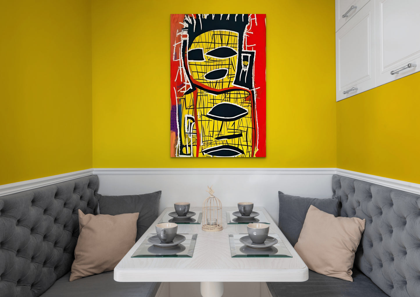 METAPHYSICAL MADNESS, African Portrait Canvas Wall Art.