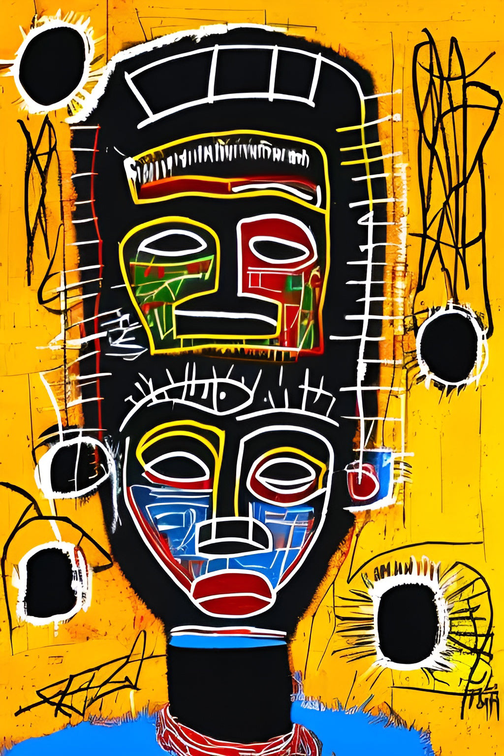 HURRY UP AND WAIT, African Portrait Canvas Wall Art.