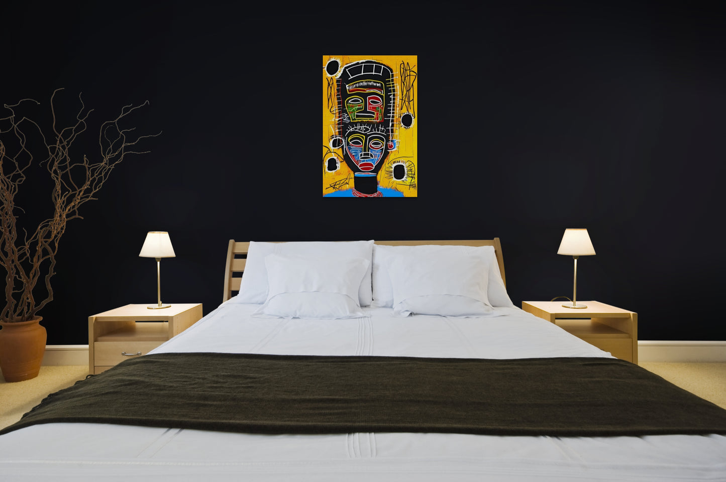 HURRY UP AND WAIT, African Portrait Canvas Wall Art.