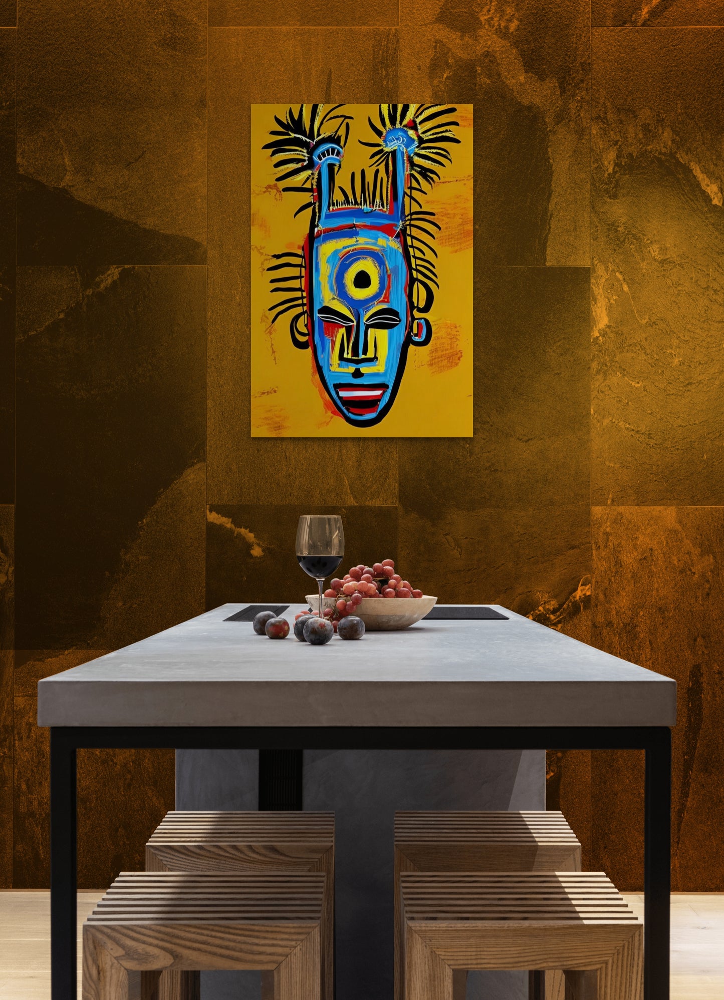 BOTTOM OF THE TOP, African Portrait Canvas Wall Art.