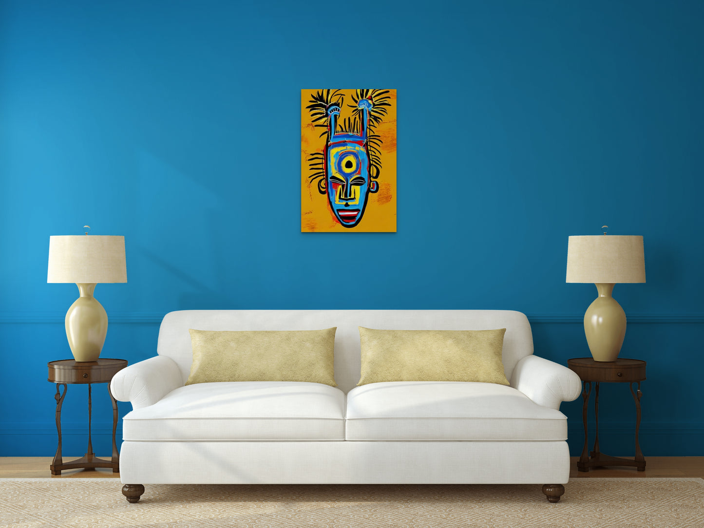 BOTTOM OF THE TOP, African Portrait Canvas Wall Art.