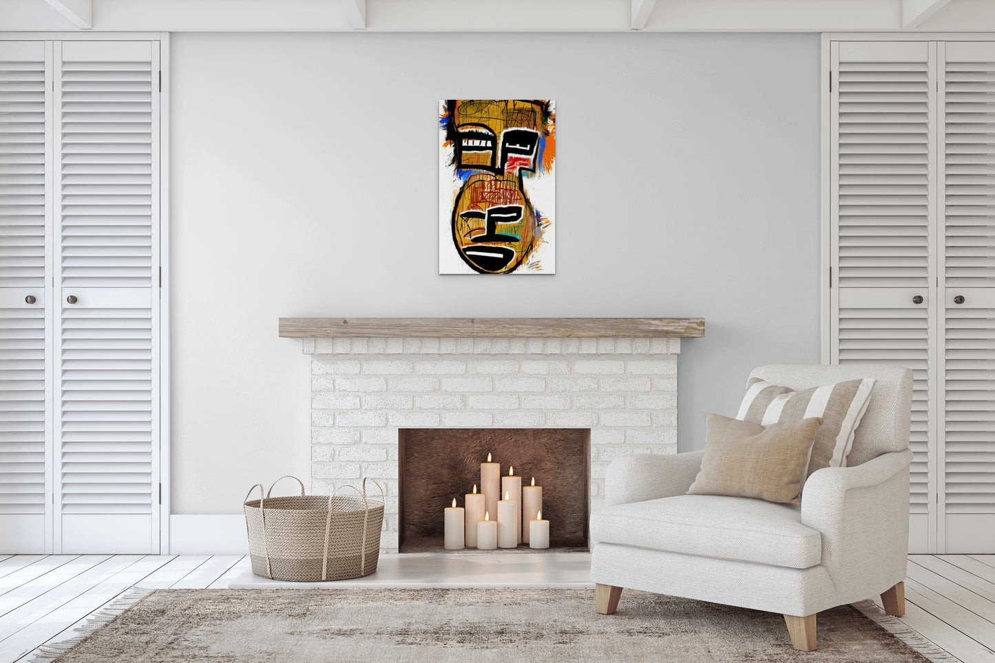 BEGINING OF THE END, African Portrait Canvas Wall Art.