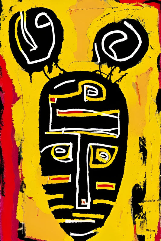 SILENT NOISE, African Portrait Canvas Wall Art.