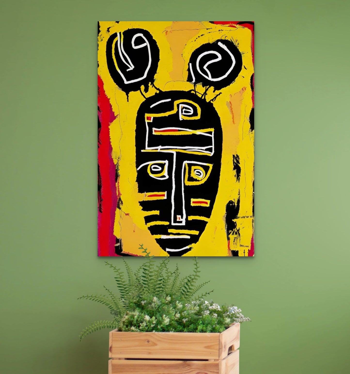 SILENT NOISE, African Portrait Canvas Wall Art.