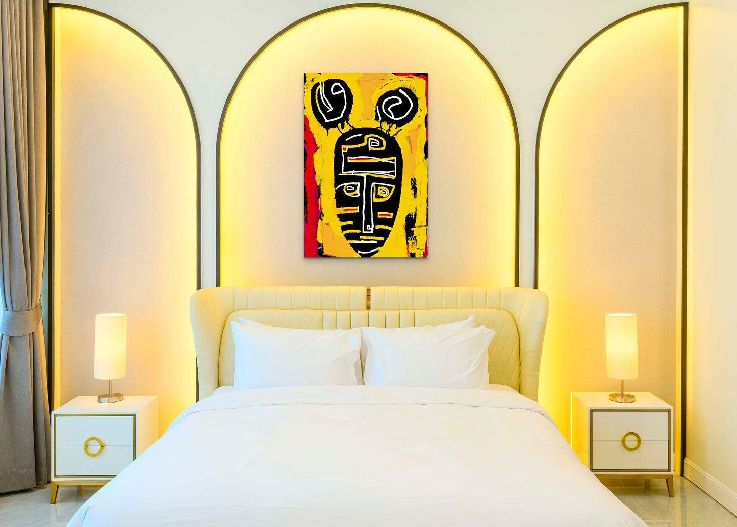SILENT NOISE, African Portrait Canvas Wall Art.