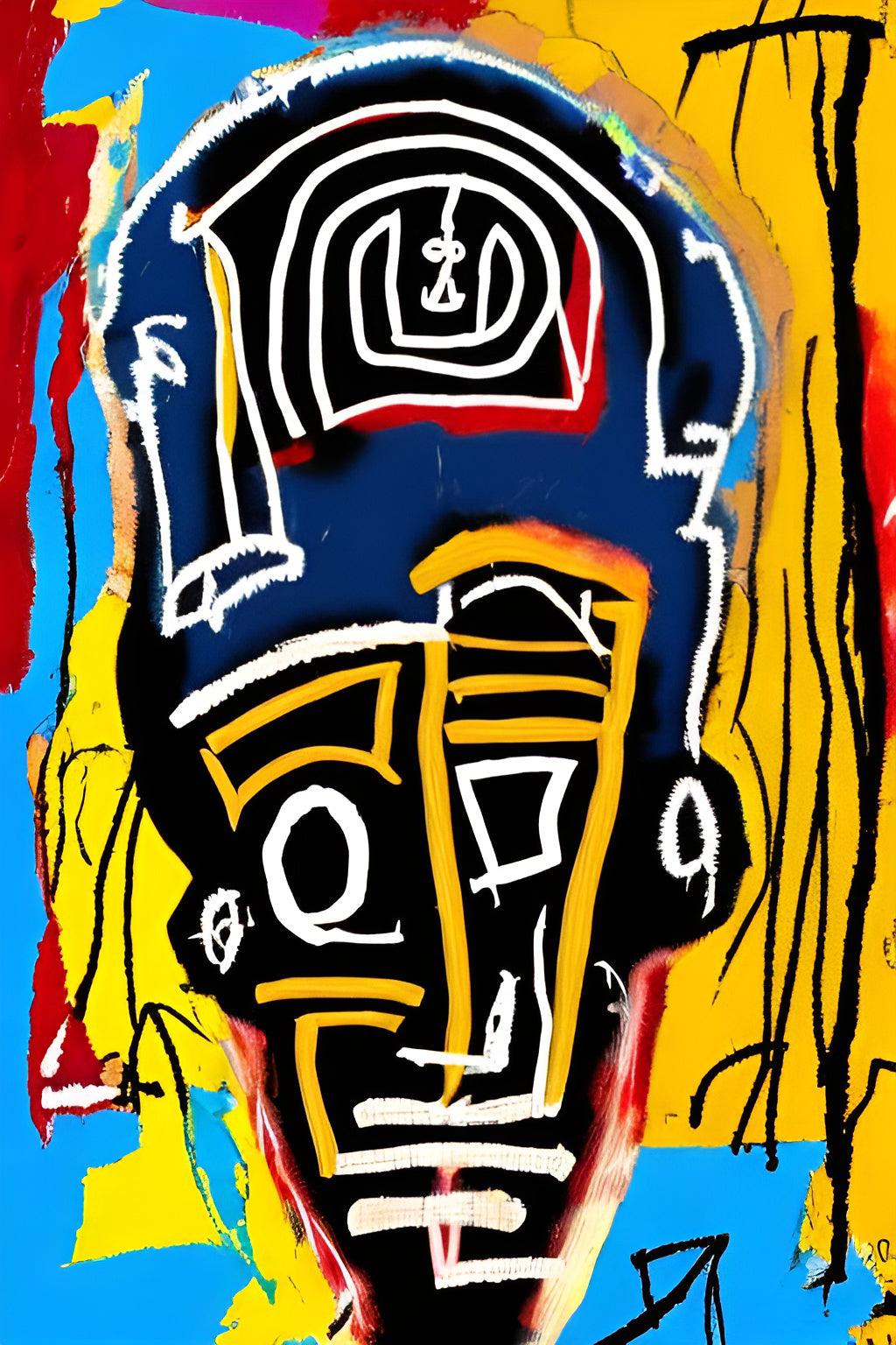 CONFUSEDLY CLEAR, African Portrait Canvas Wall Art.