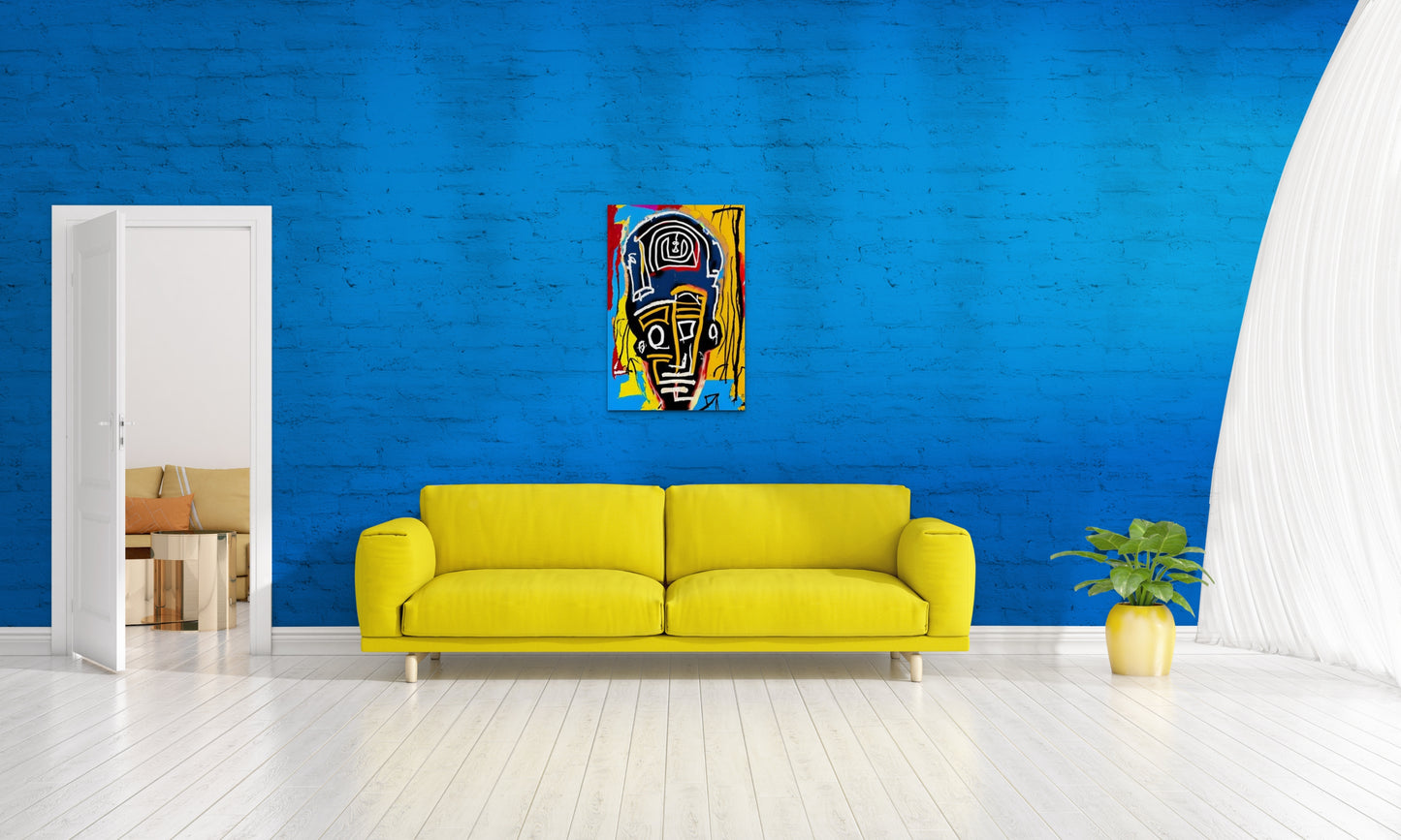 CONFUSEDLY CLEAR, African Portrait Canvas Wall Art.