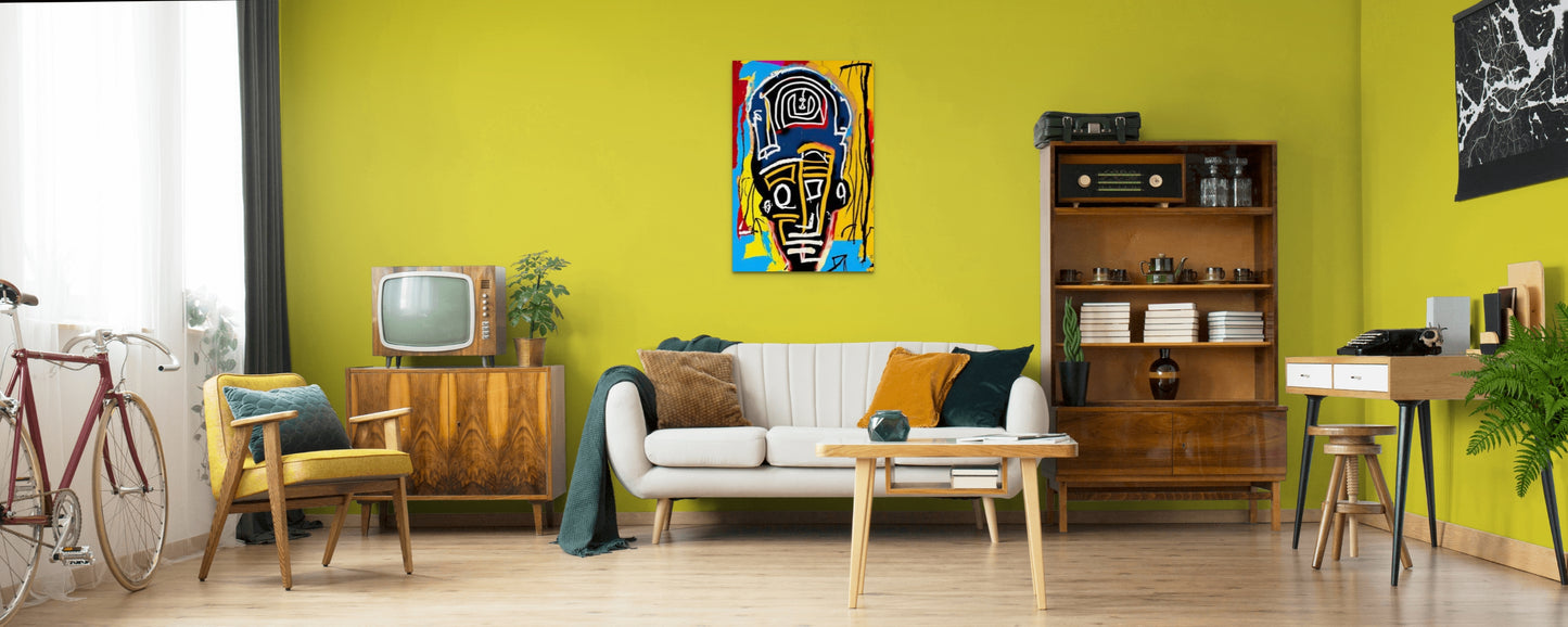 CONFUSEDLY CLEAR, African Portrait Canvas Wall Art.