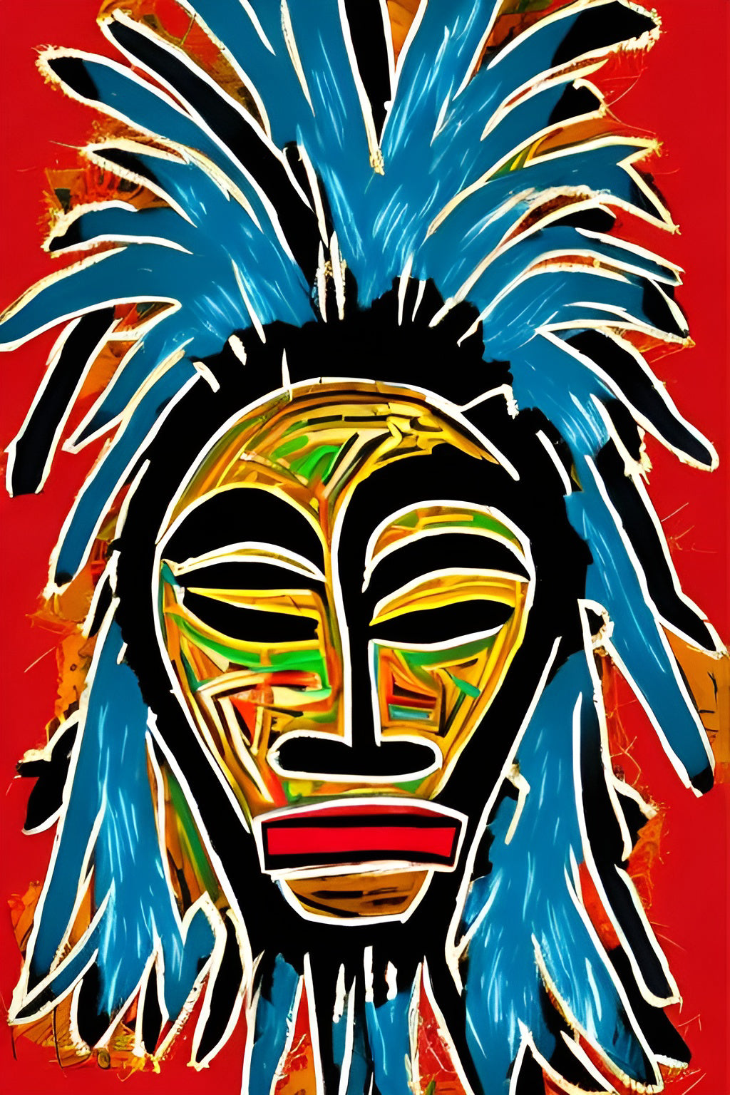 OUTTA MY KIND, African Portrait Canvas Wall Art.