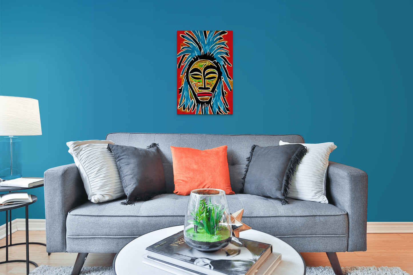 OUTTA MY KIND, African Portrait Canvas Wall Art.