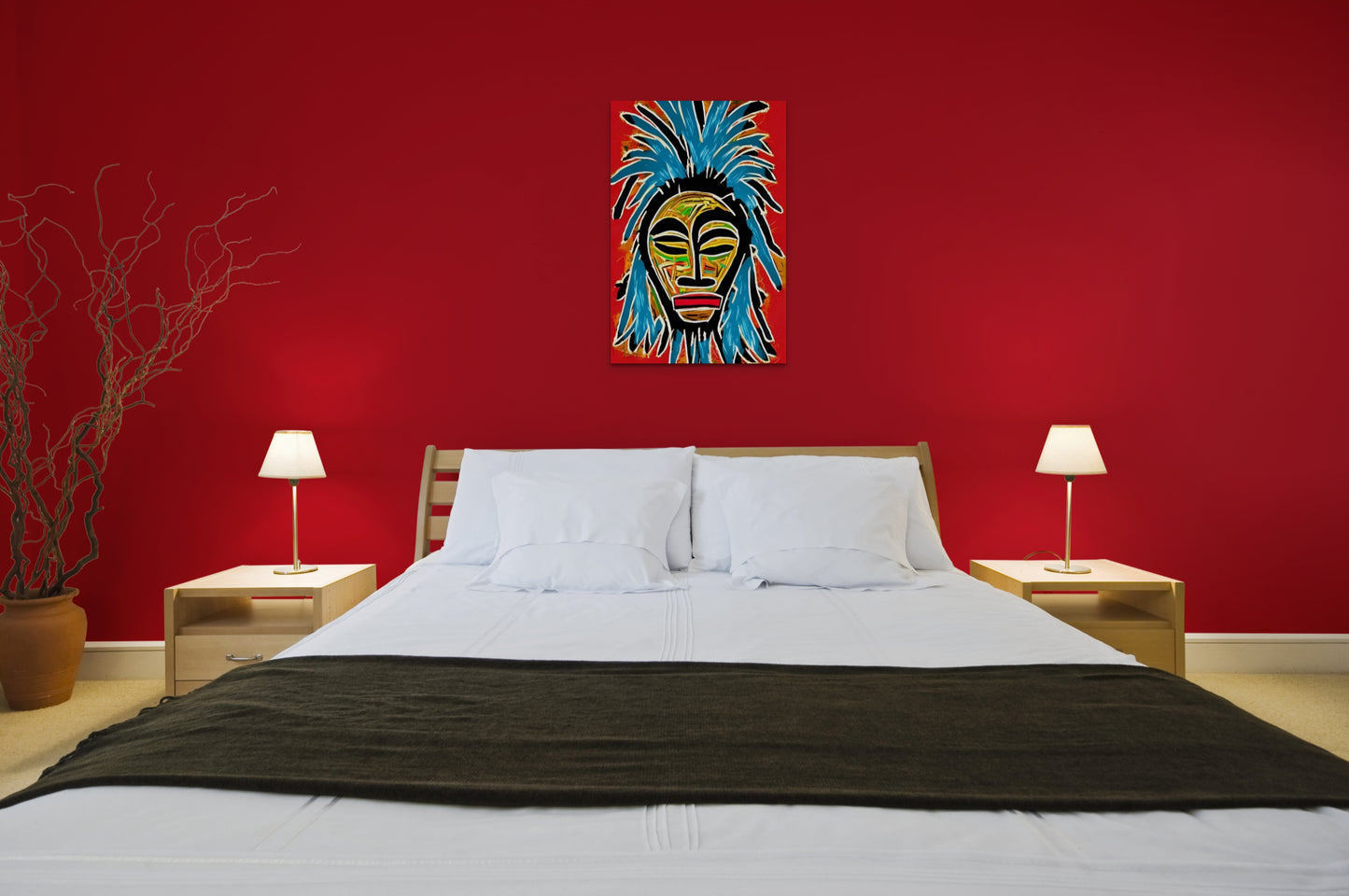 OUTTA MY KIND, African Portrait Canvas Wall Art.