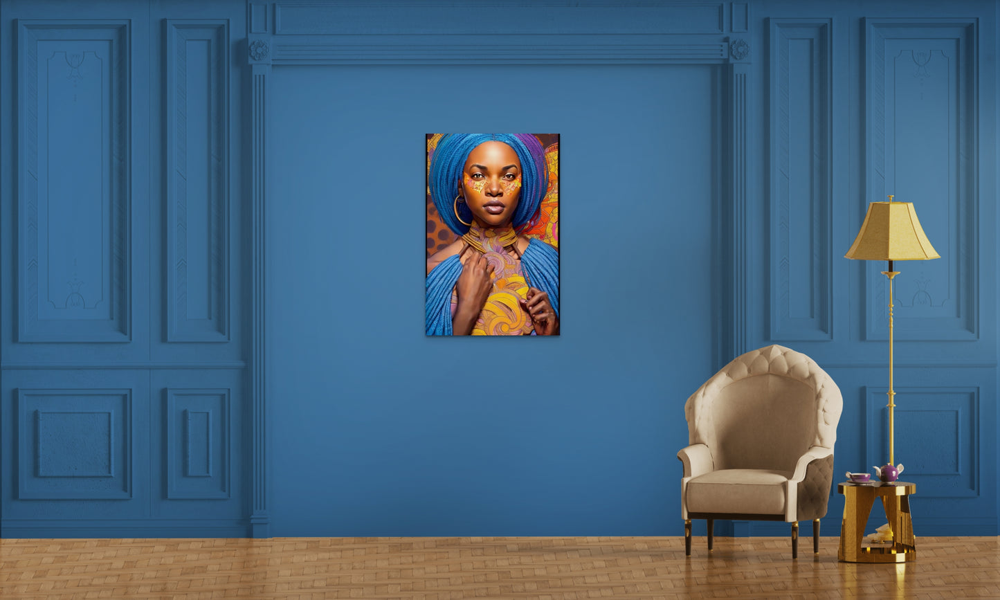 MOTHER RUGAMSY, African Portrait Canvas Wall Art.