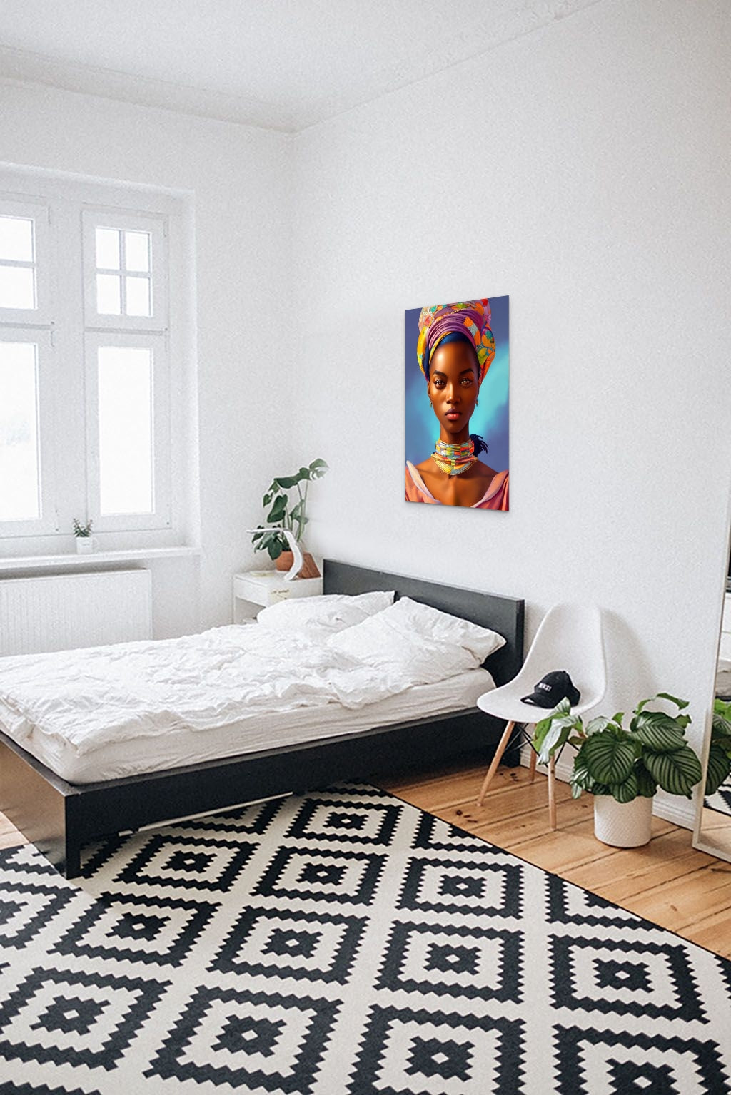 MOTHER TRINYANNA, African Portrait Canvas Wall Art.