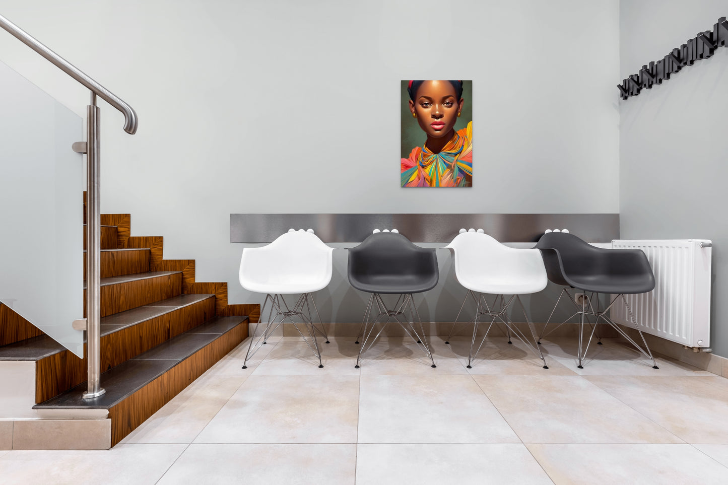 MOTHER NUFINYE, African Portrait Canvas Wall Art.