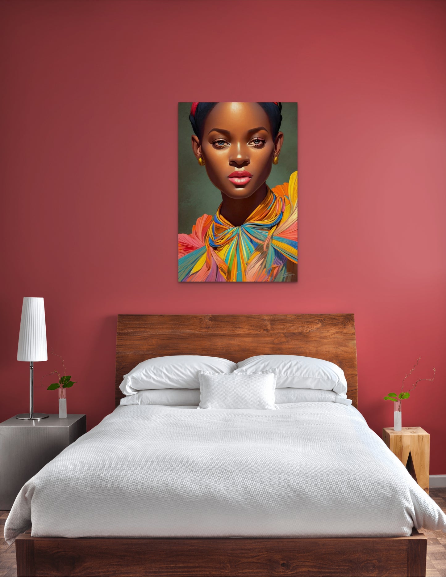 MOTHER NUFINYE, African Portrait Canvas Wall Art.