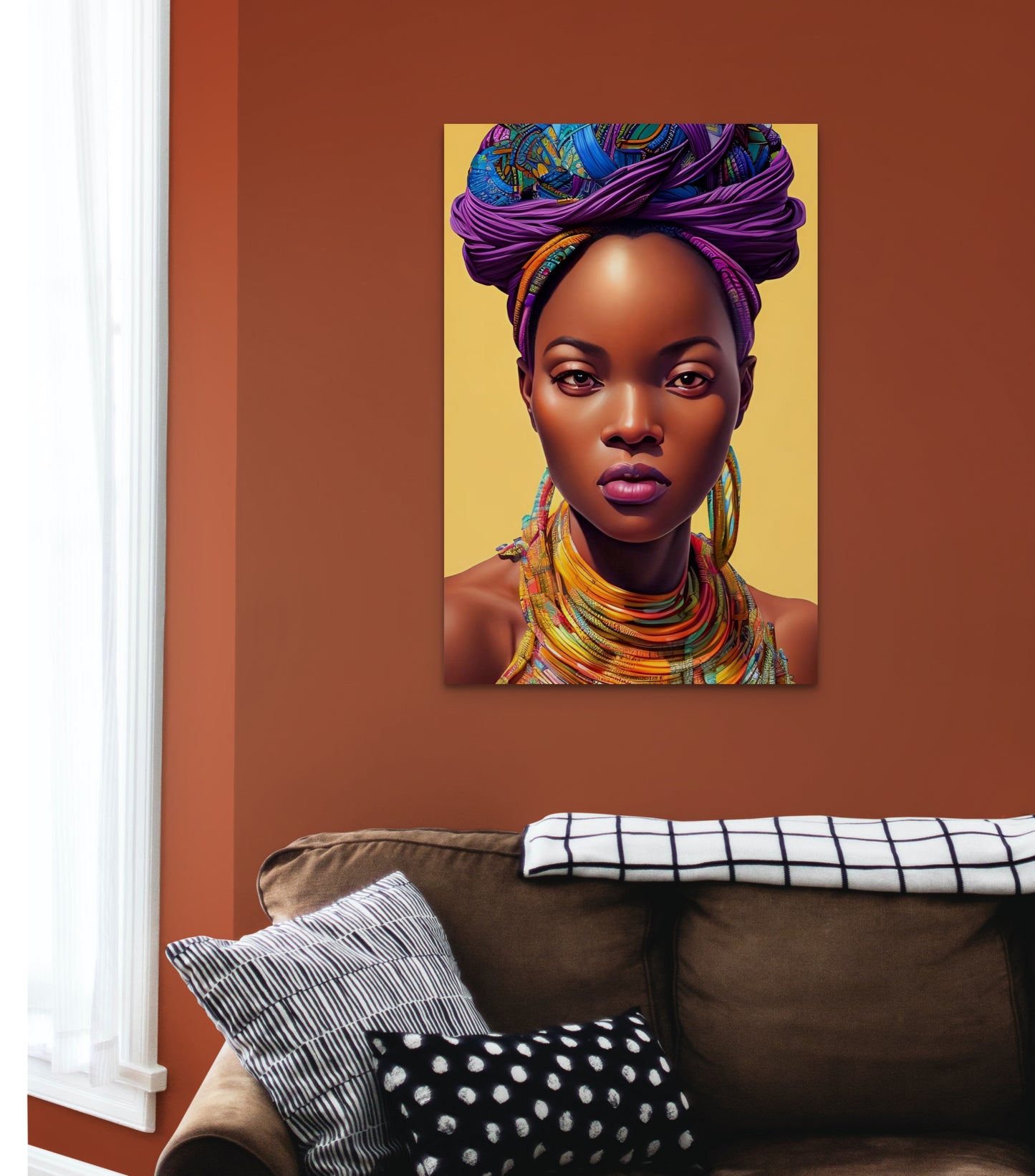 MOTHER PEARONDU, African Portrait Canvas Wall Art.
