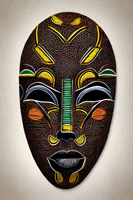 African Portrait Wall Art, Canvas,