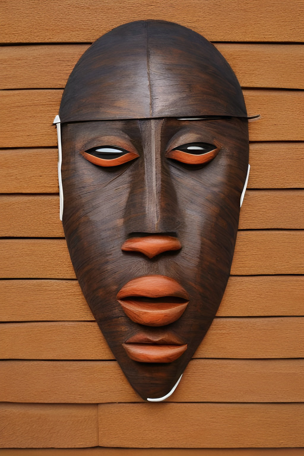 KEWEMBY MASK, African Portrait Canvas Wall Art.
