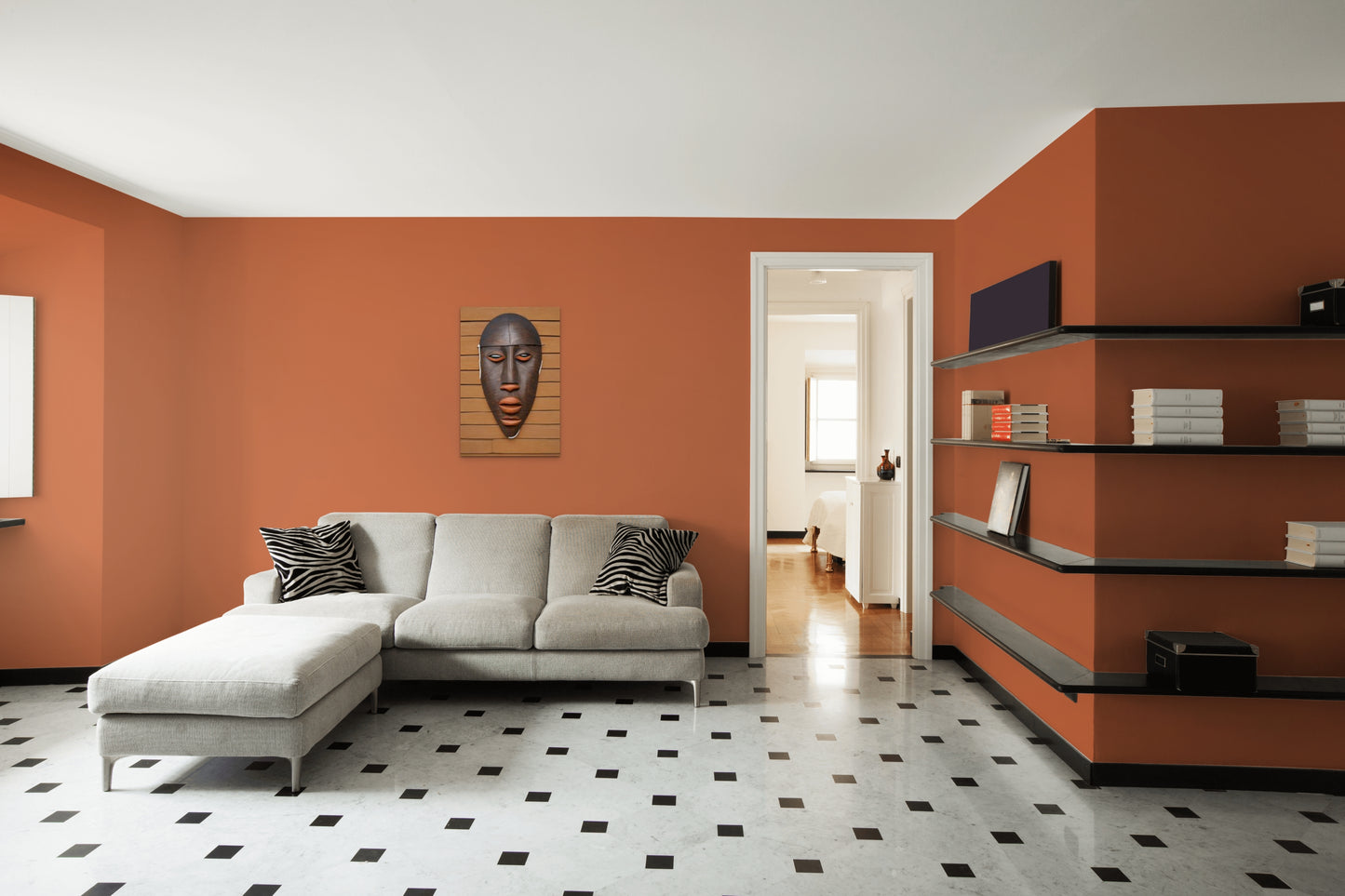 KEWEMBY MASK, African Portrait Canvas Wall Art.