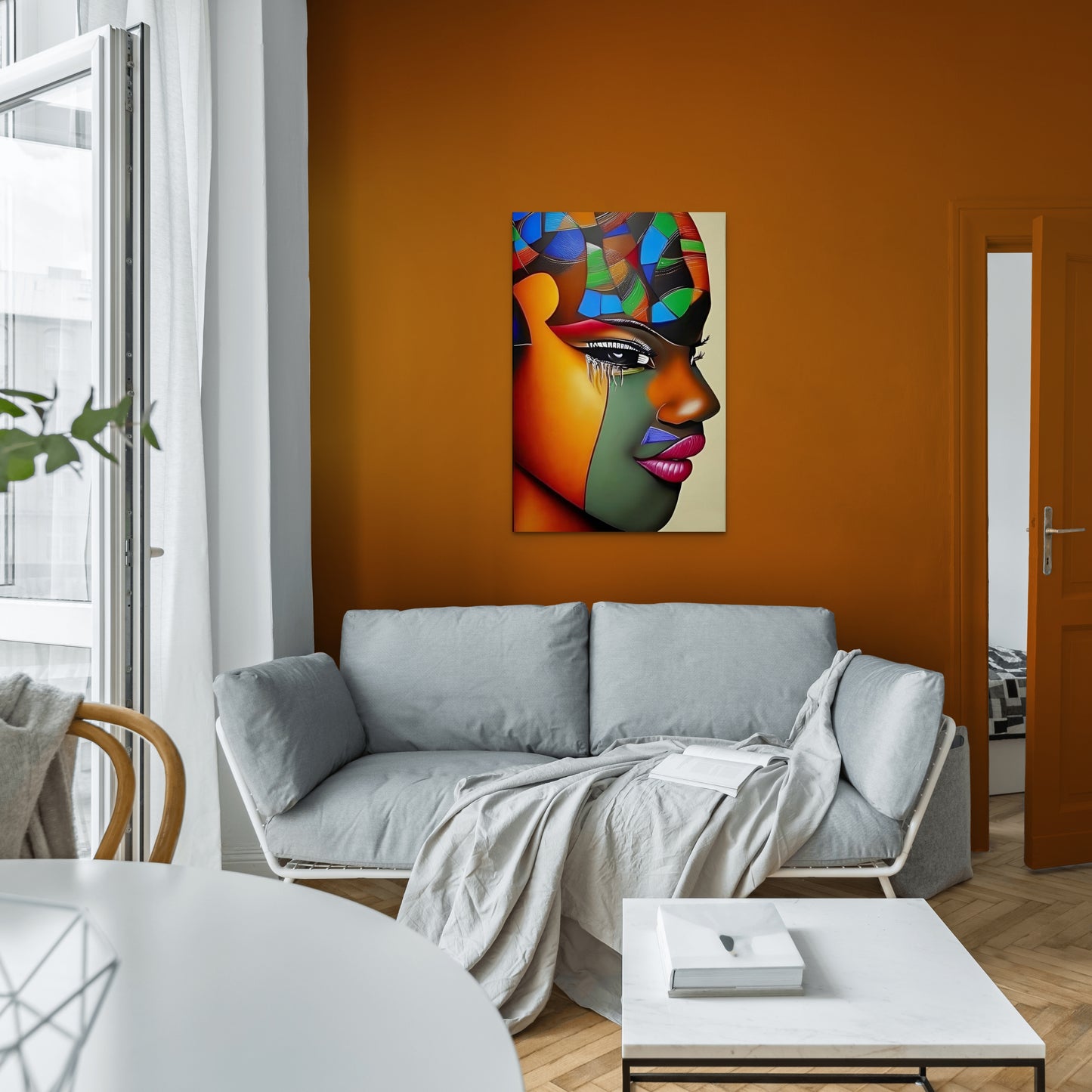 SUCCULENT SHADES, African Portrait Canvas Wall Art.